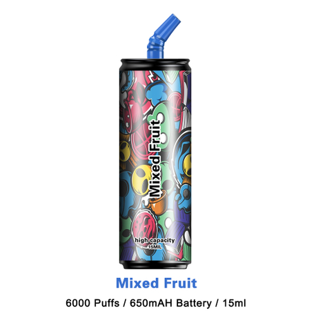 Limonada de pêssego azul cereja acessível 6000 puffs Vape descartável